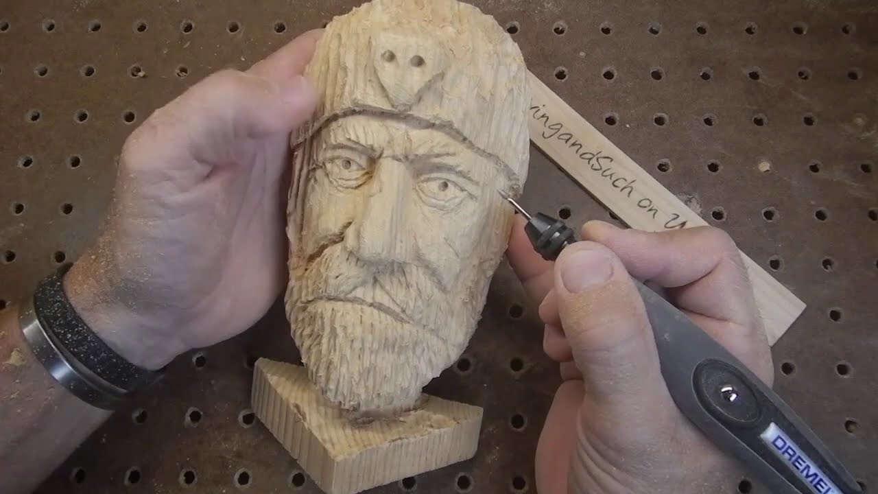 Hunter Power Wood carving Dremel3000 --Links in the description--