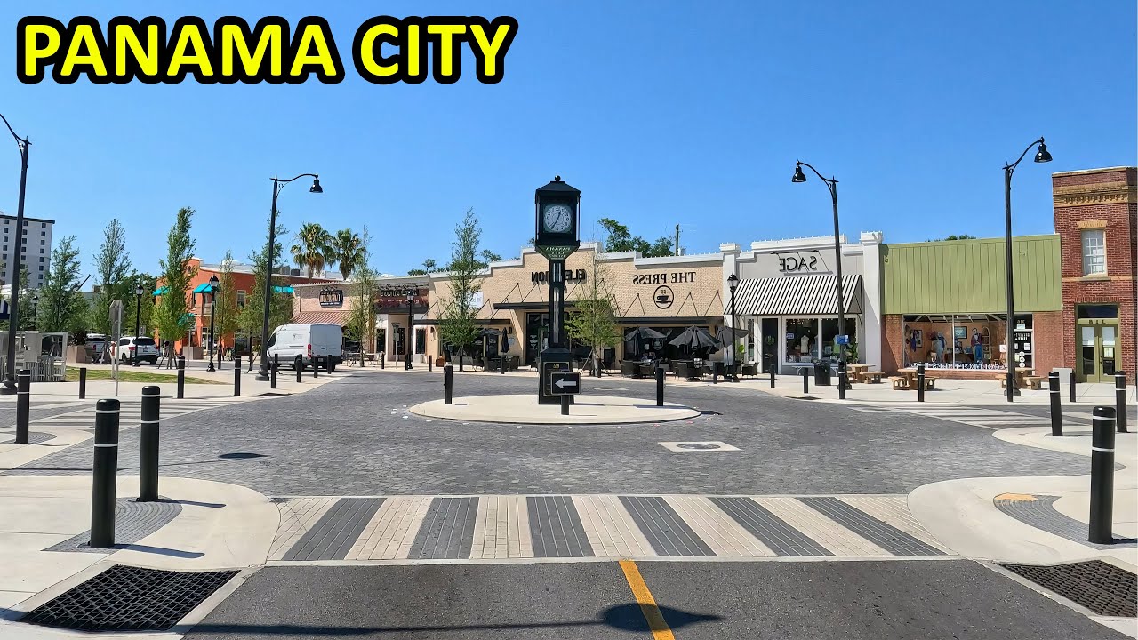 Panama City Florida Driving Through