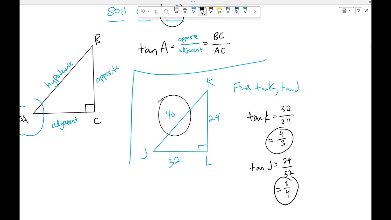 Geometry Lesson 9.4 Tangent Ratio