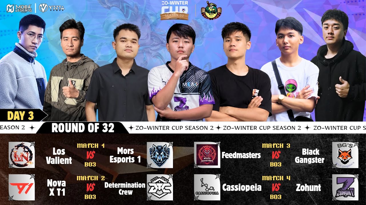 🔴Live.. Zo-Winter Cup S2 | RO32| Knockout | Day 3 #mobalegends #gaming #mlbb