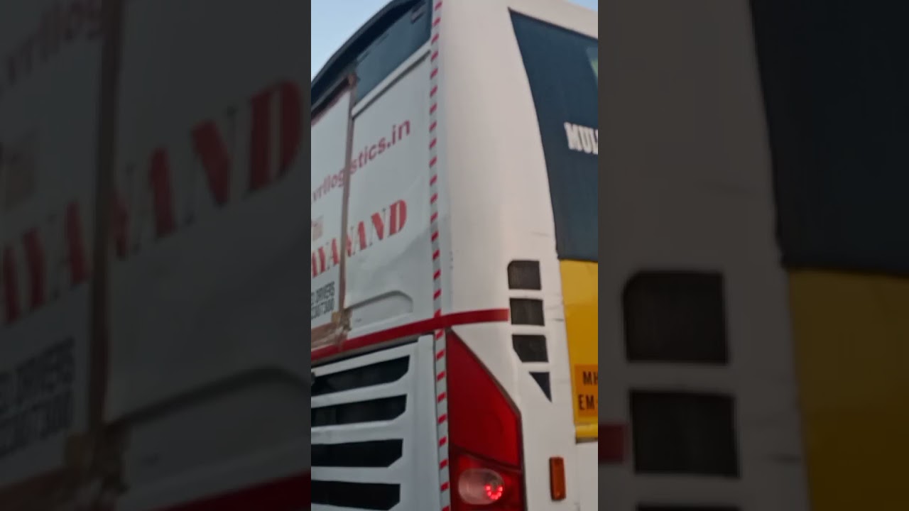 VRL Volvo B9R Pure Engine Sound Nagpur to Pune #shorts #youtubeshorts #vrl #luxurybuses