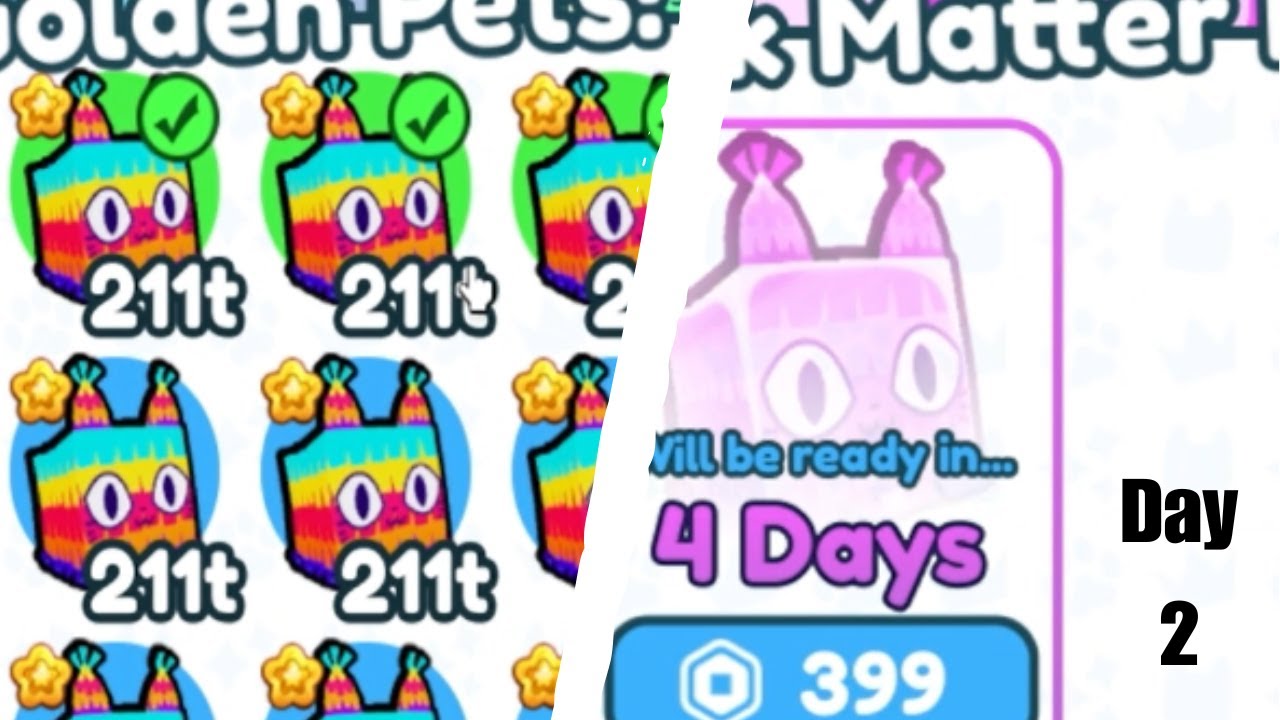 Upgrading Pets | Pet Sim X F2P 100 Days Challenge | Day 2