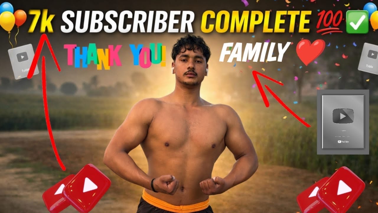 7k Subscriber Family Complete || Giveaway Fitness Power Challenge | Home Desi Workout 