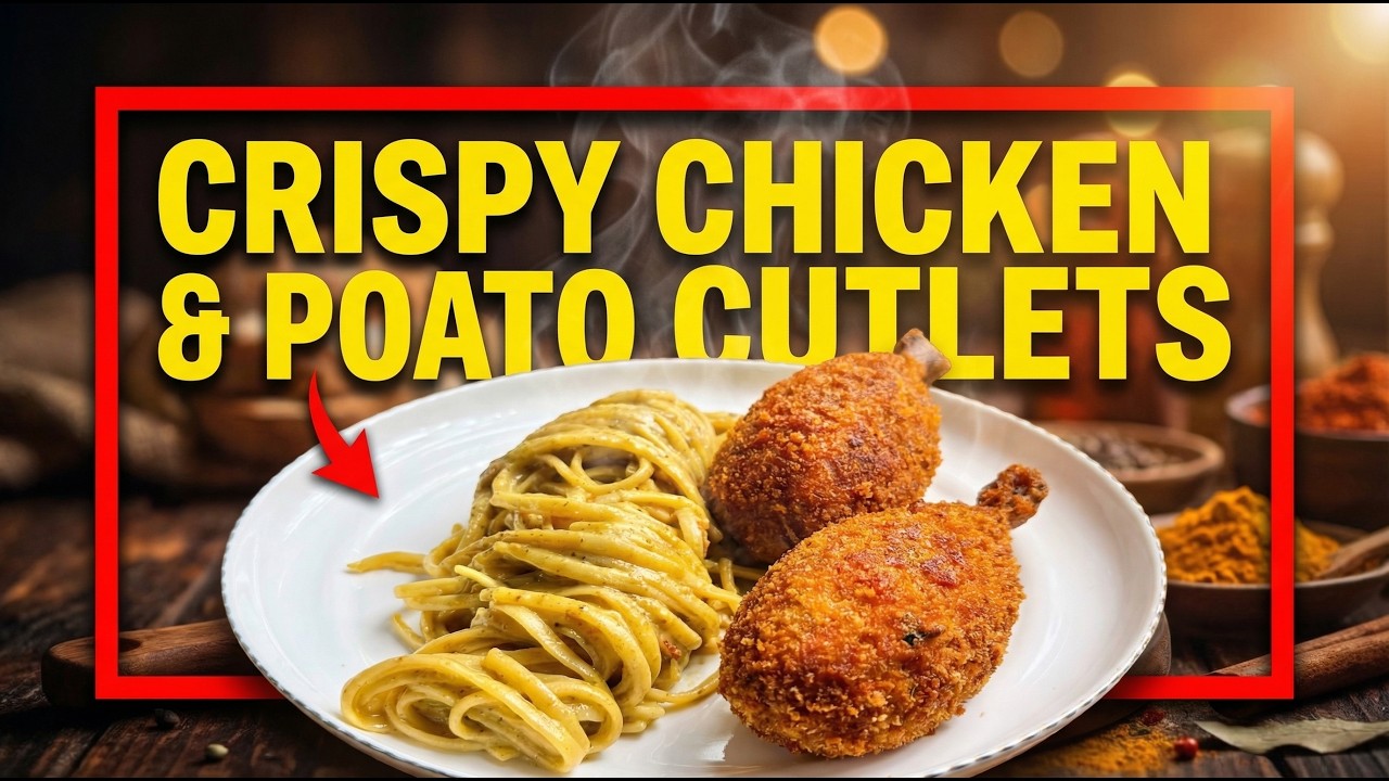 Çıtır Tavuklu Patates Köftesi! Хрустящие курино-картофельные котлеты! Chicken & Potato Cutlets!
