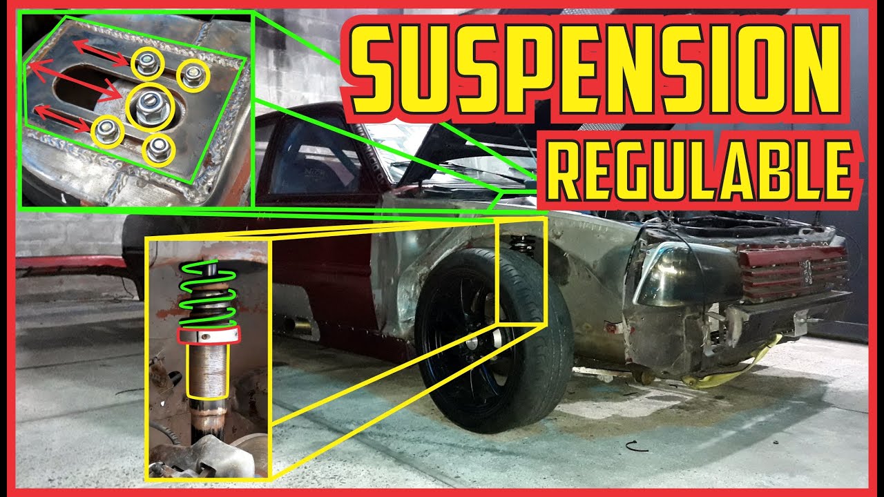 SUSPENSION REGULABLE Y CAMBER!! Peugeot  505 para DRIFT!!! - Fontanadrift cap.35