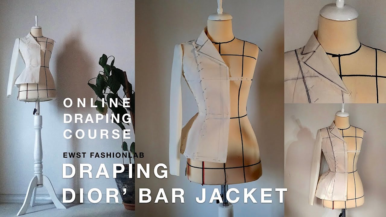 Draping Dior' bar jacket, course announcement