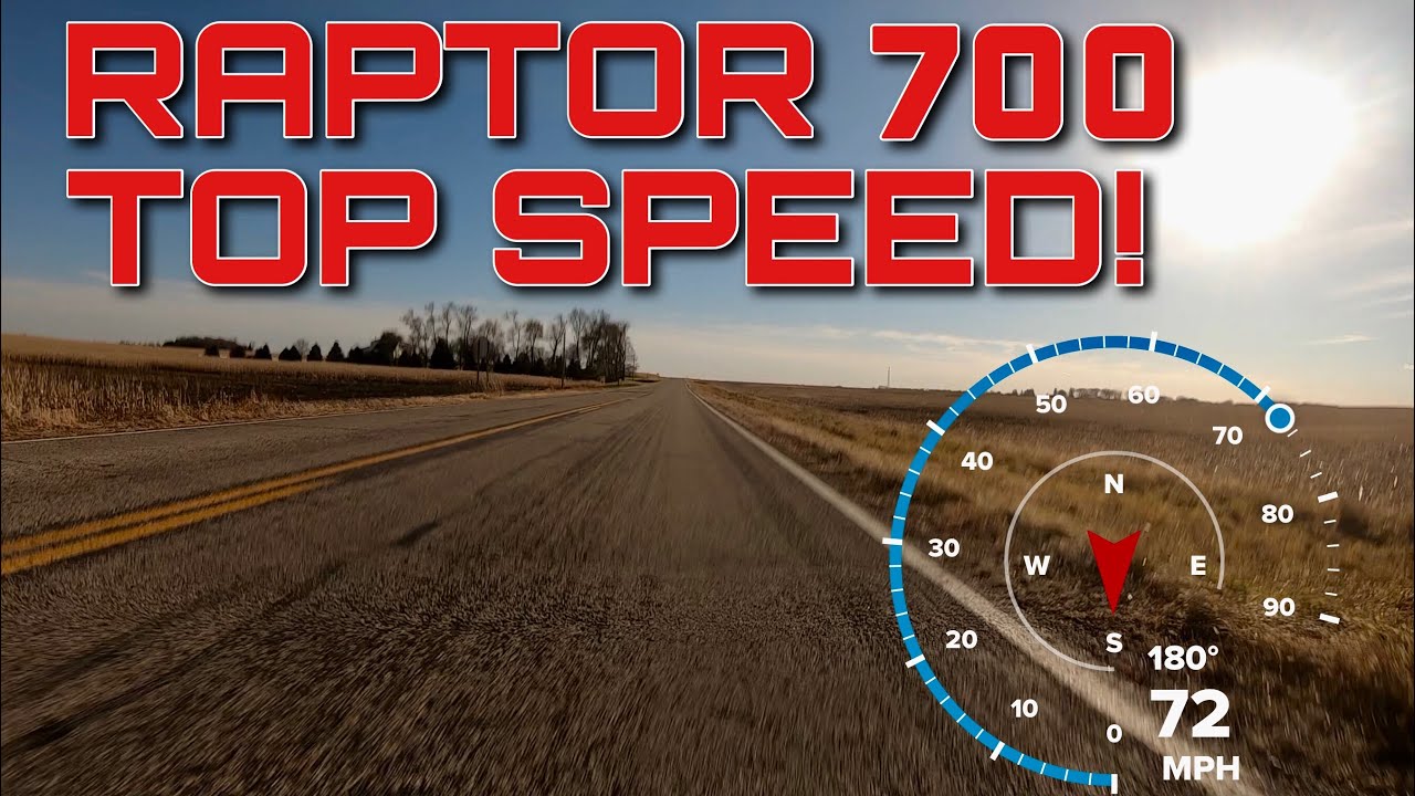 2019 Yamaha Raptor 700 Top Speed!