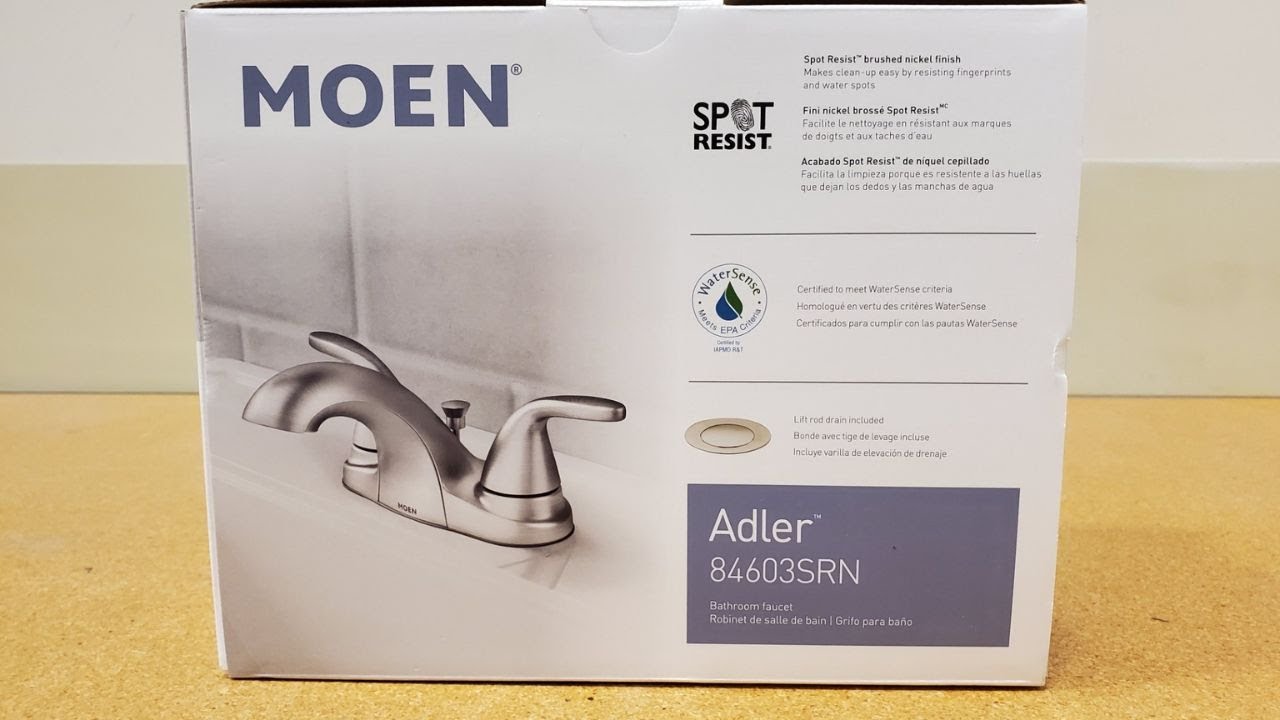 Moen 2 handle (Adler 846032SRN) bath faucet install (DIY guide)