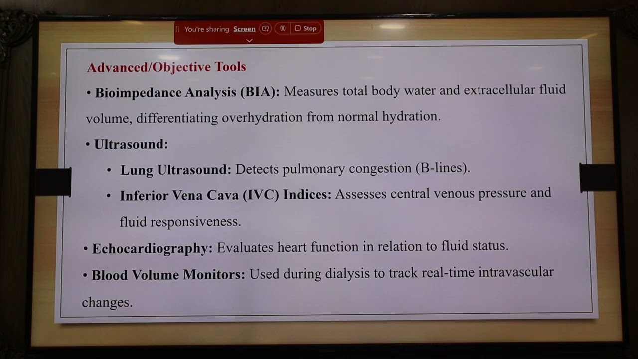 Fluid Balance assessment - Dr Hamed Ezzat Eleraky