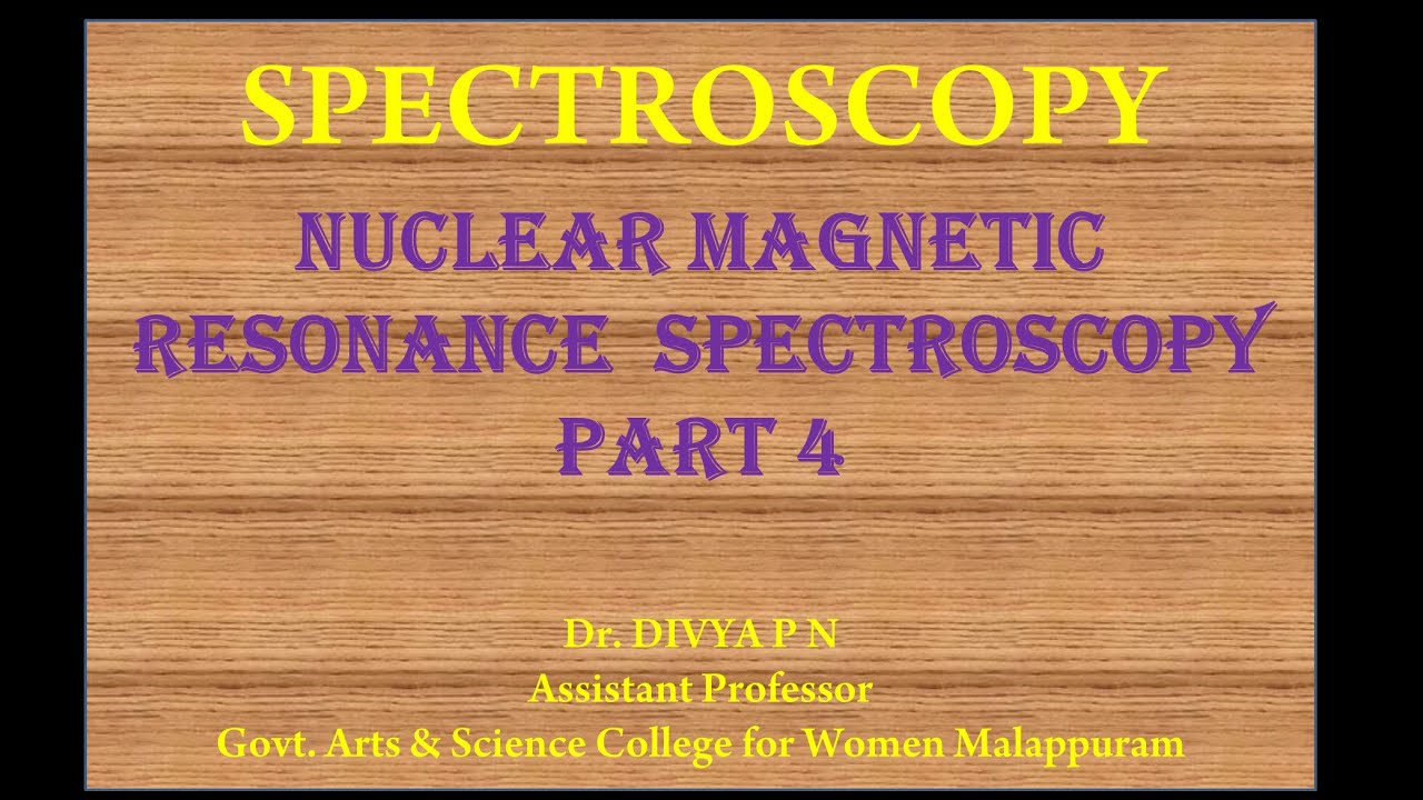 NMR SPECTROSCOPY PART 4 CHEMICAL SHIFT