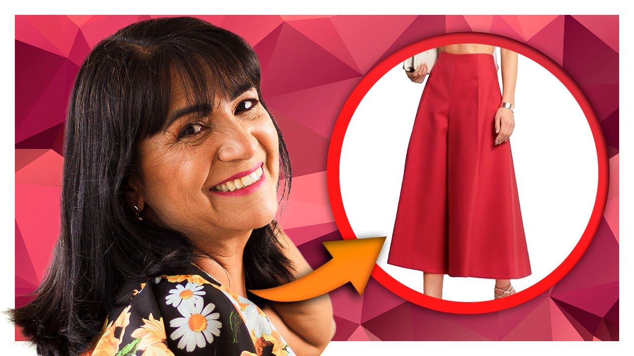 Aprenda modelar saia calça