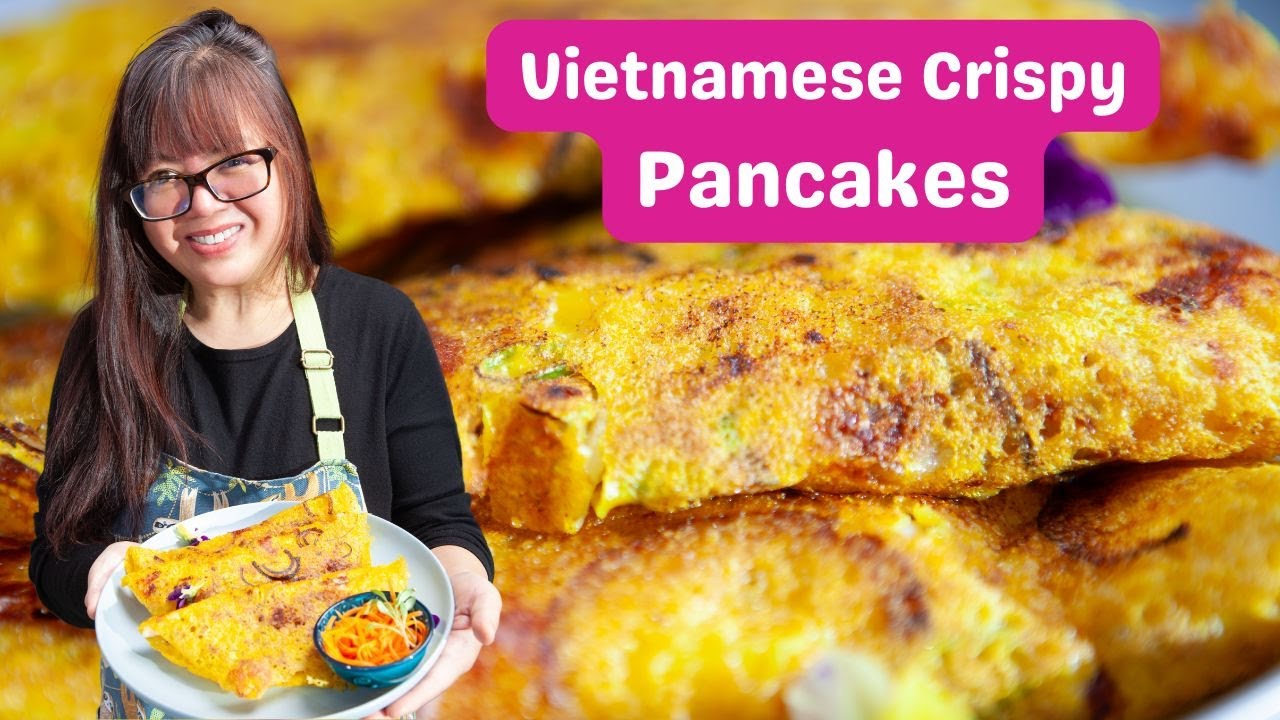 Vietnamese Sizzling Pancakes Bánh Xèo