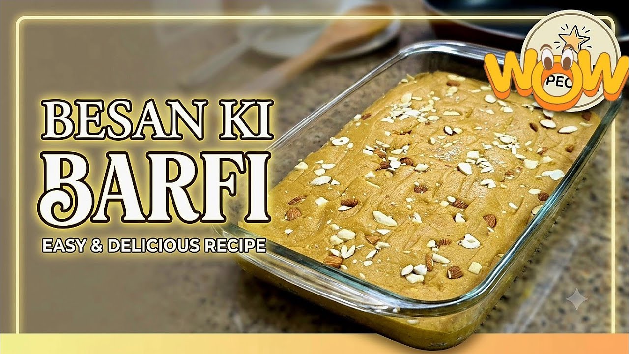 Besan ki barfi(Gram flour sweet)So delicious 😋 melt in your mouth ,best sweet in winters