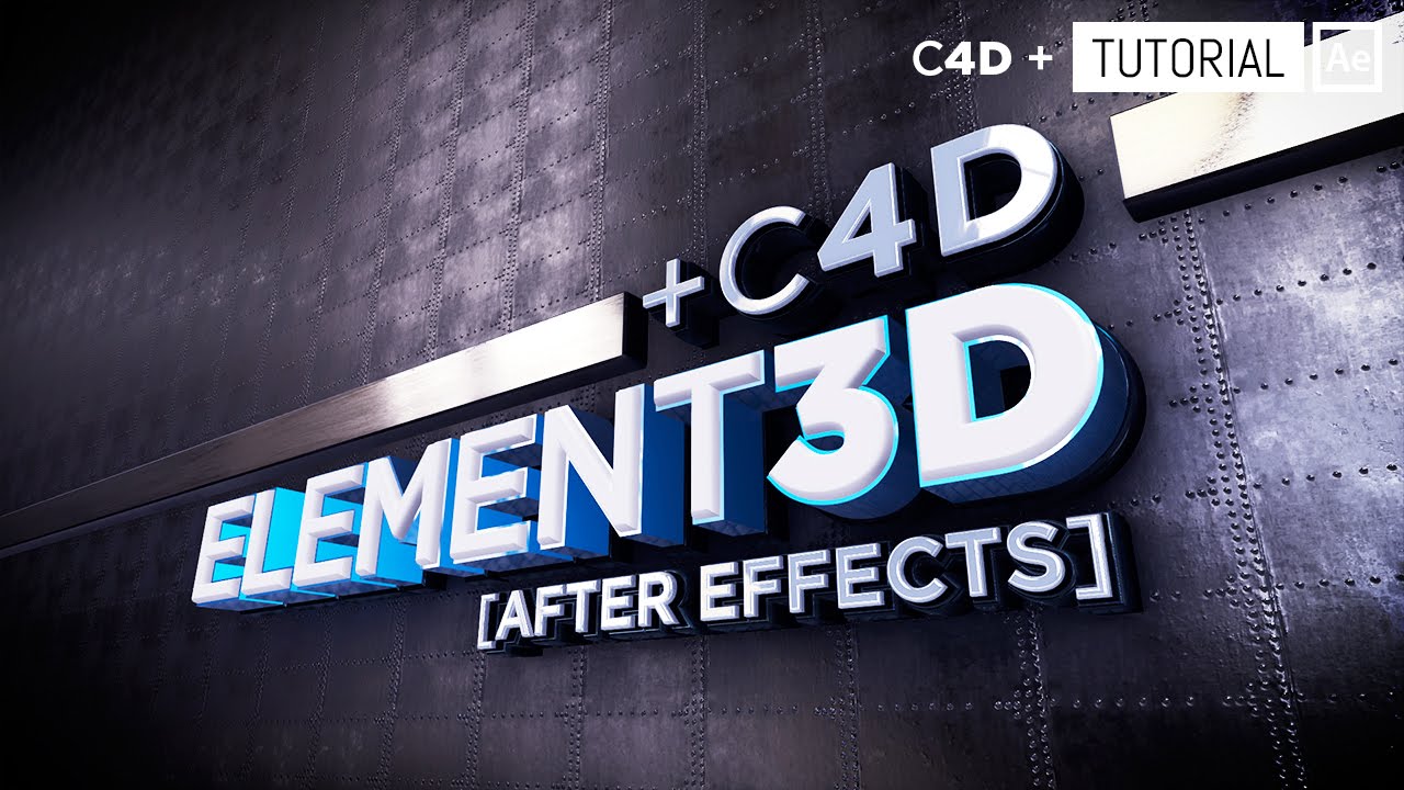 [Tutorial] Element 3D + Animación Cinema 4D a After Effects [Español]