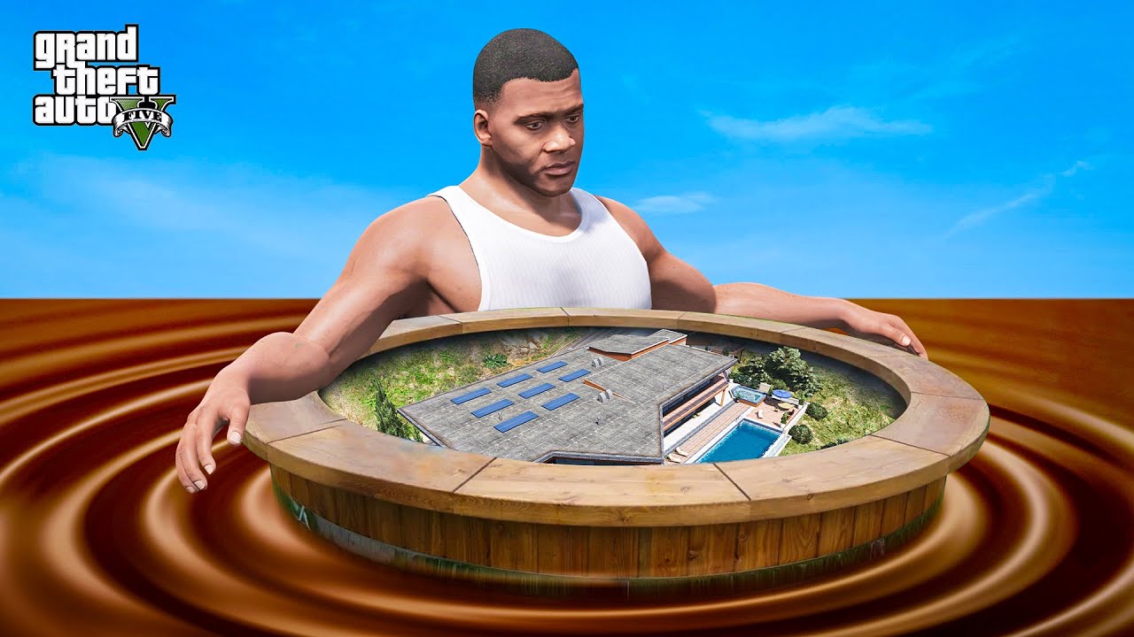 Franklin Saving His House From Biggest Chacolate Tsunami Ever in Gta 5