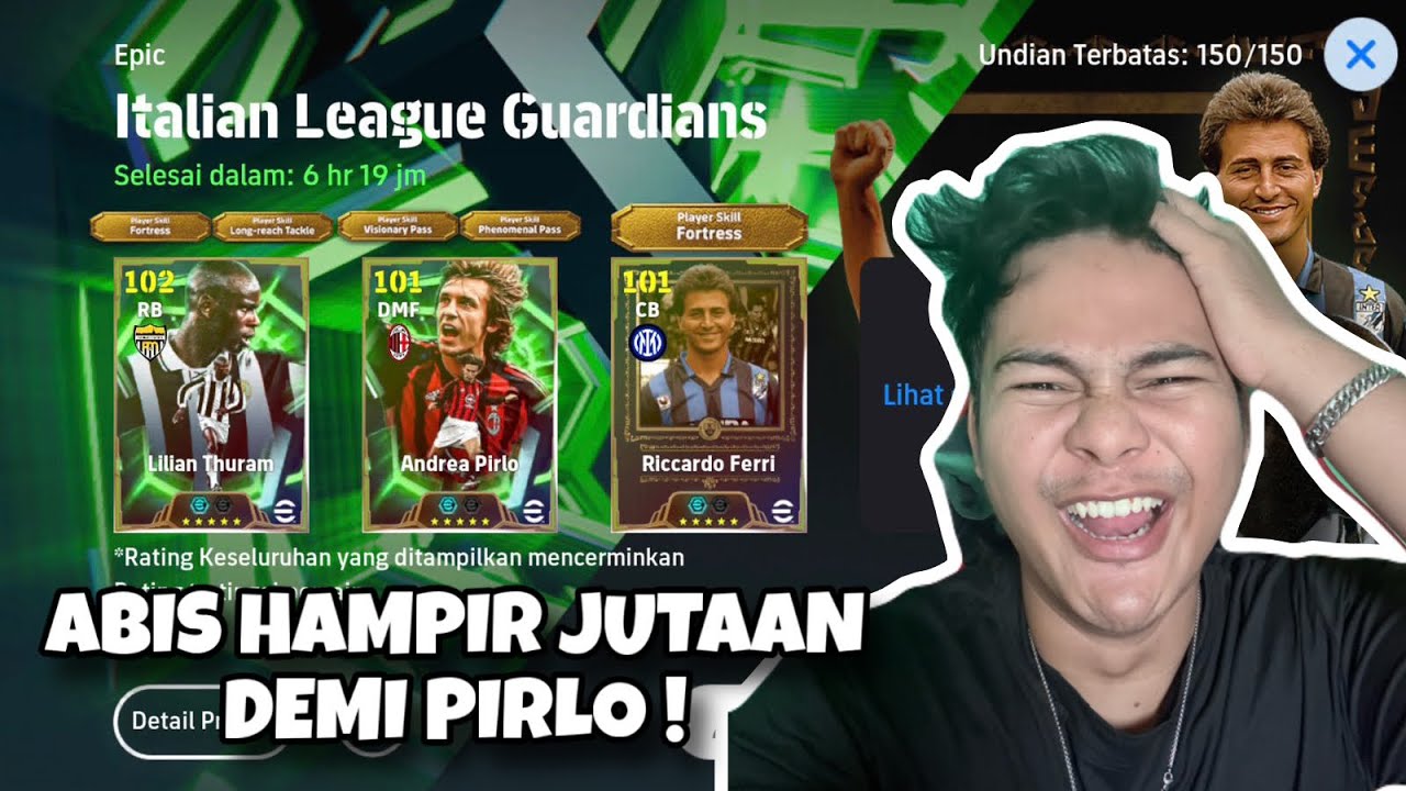 ABIS HAMPIR JUTAAN DEMI DAPETIN PIRLO DOUBLE BOOSTER EFOOTBALL 2026 MOBILE
