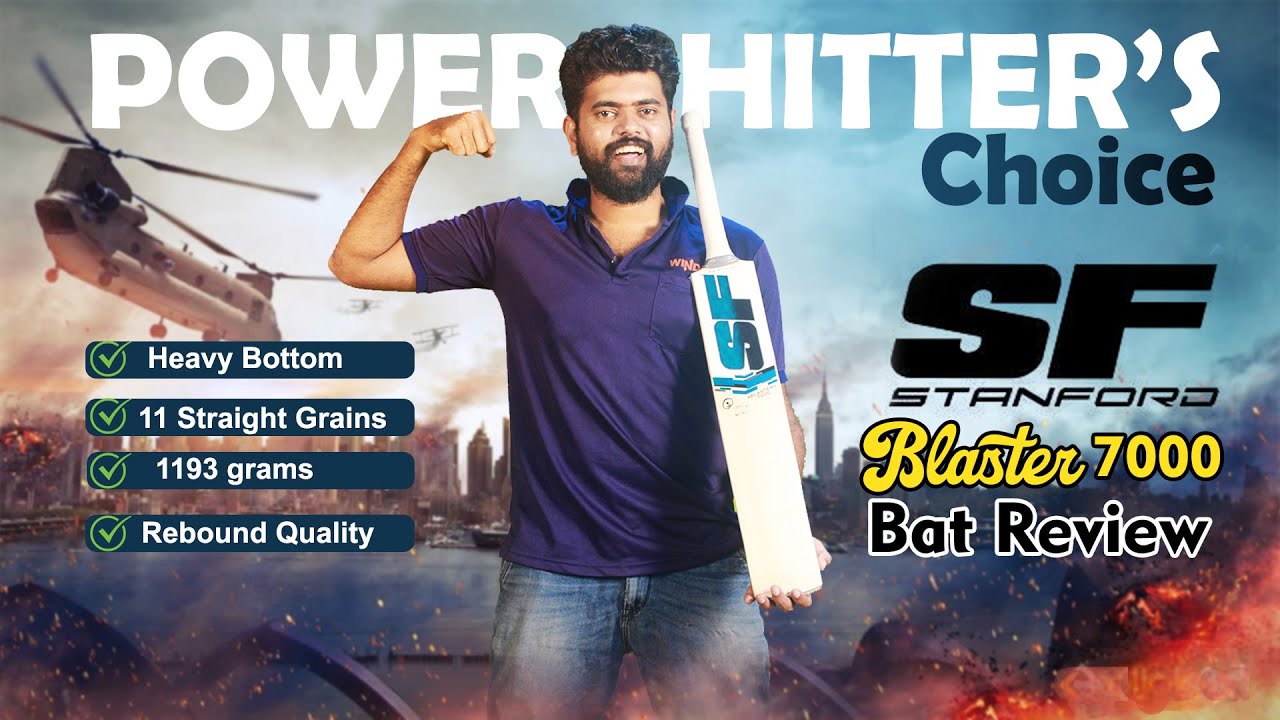 SF Blaster 7000 English Willow Cricket Bat Review In Tamil | Power Hitter's Bat | Windia Sports