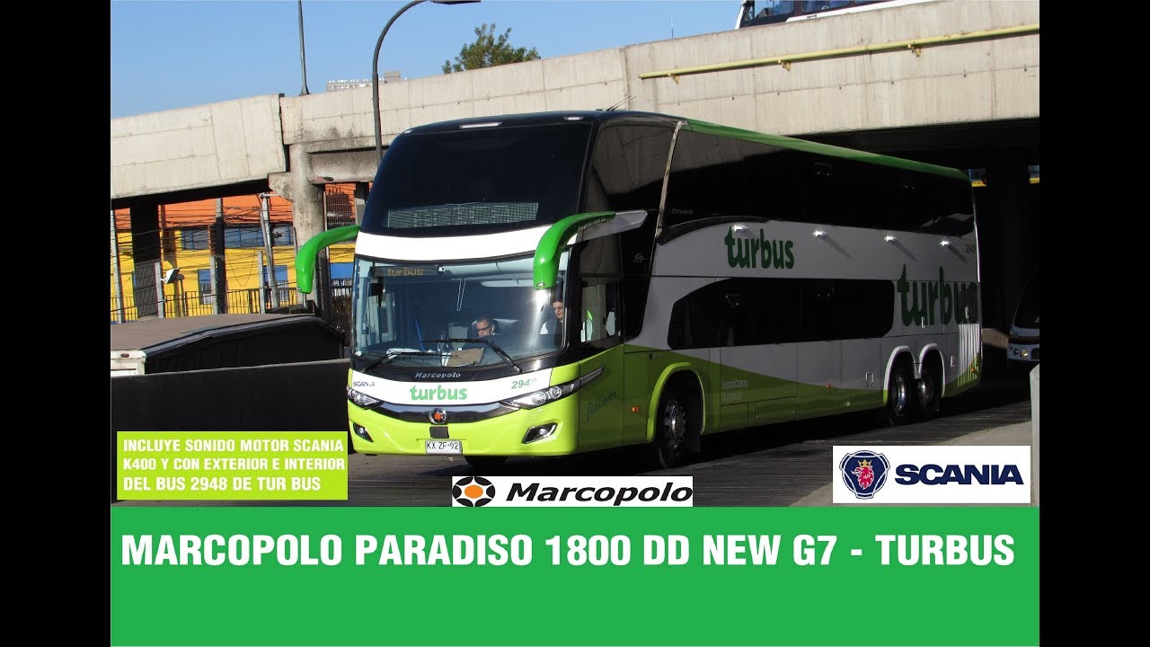 Marcopolo Paradiso 1800 DD New G7 - Scania K400 - Tur Bus (Exterior e Interior)