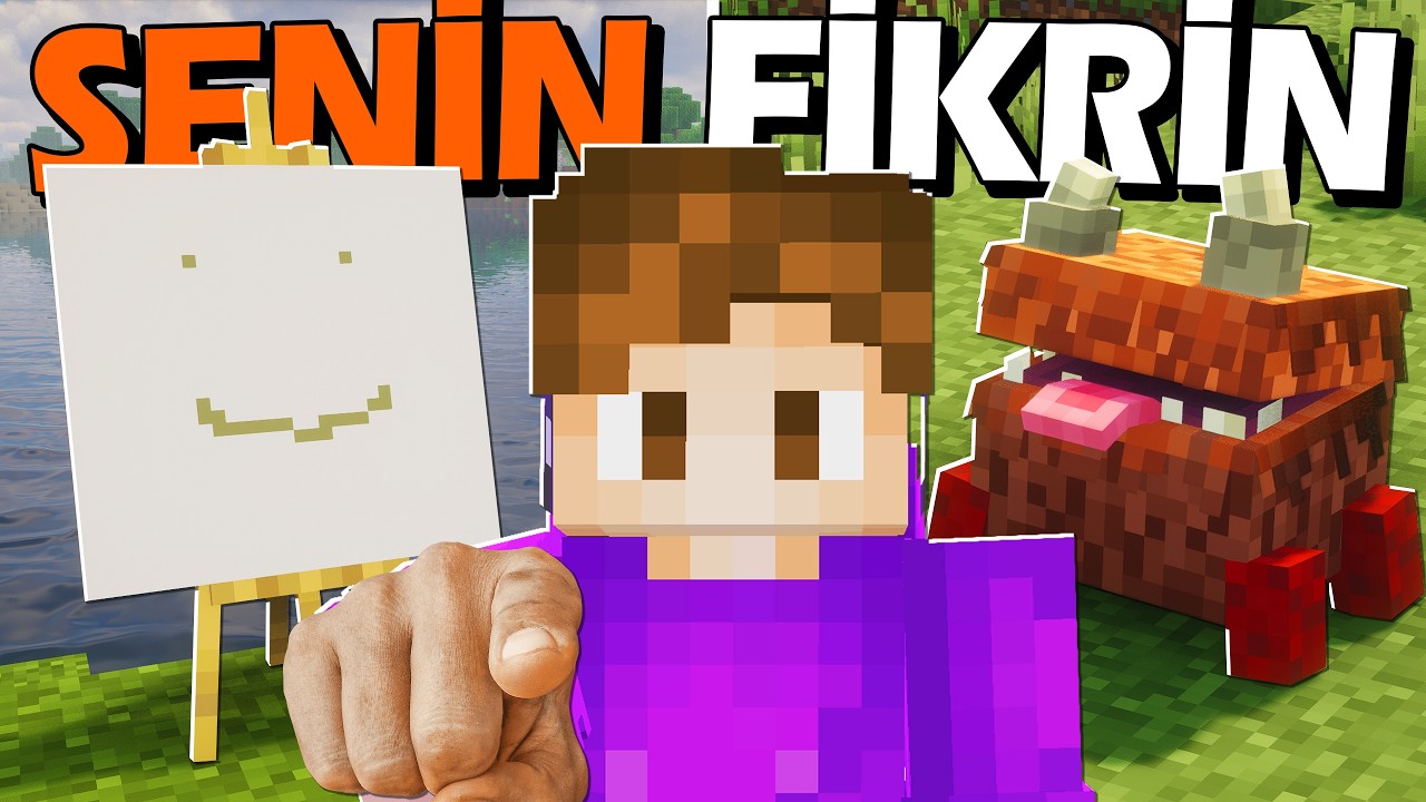 Minecraft’ta SİZİN FİKİRLERİNİZİ OYUNA EKLEDİM 9