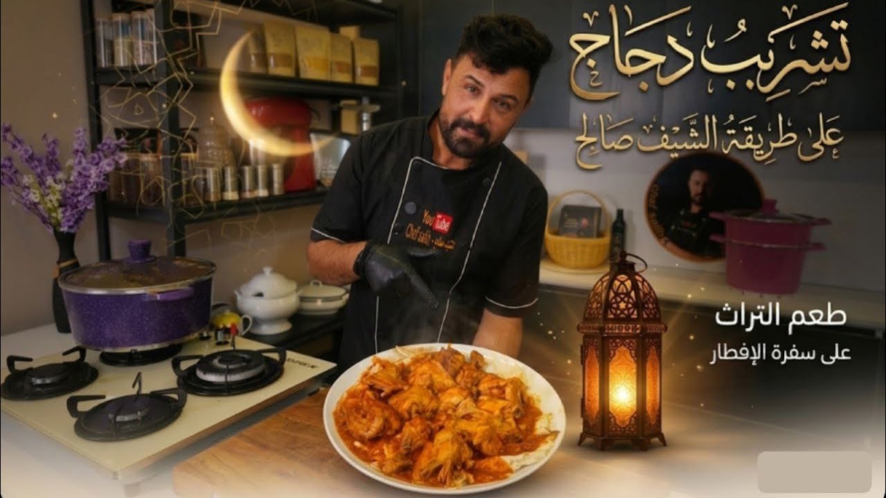 طريقة تشريب الدجاج الاحمر لمسة عراقيه بدون زفره