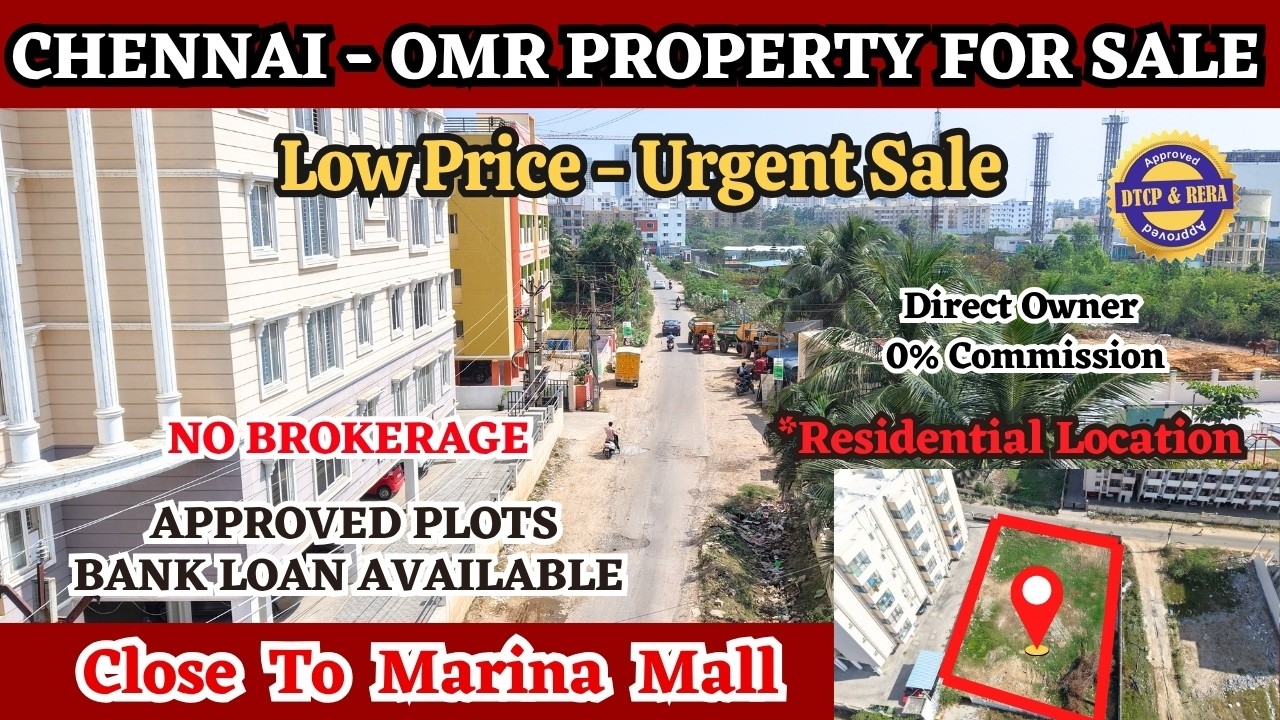 Urgent Resale Property For Sale in Navalur OMR- Chennai Prime Location #navalur  #omrland #plots