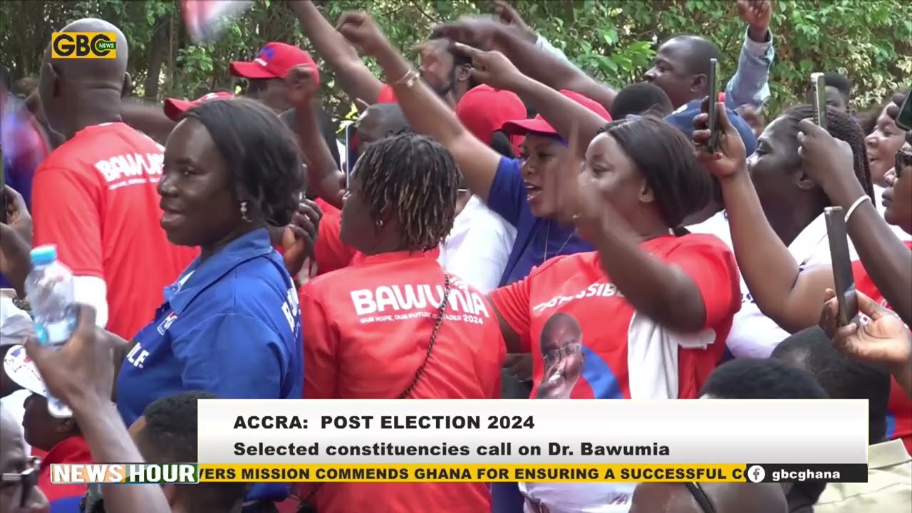 ACCRA: NPP SUPPORTERS THRONG BAWUMIA’S HOUSE