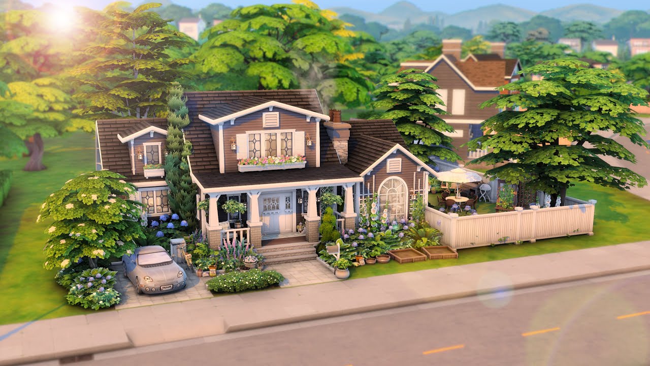 Бунгало бабушки и дедушки🪻 // The Sims 4: Скоростное строительство // Без CC