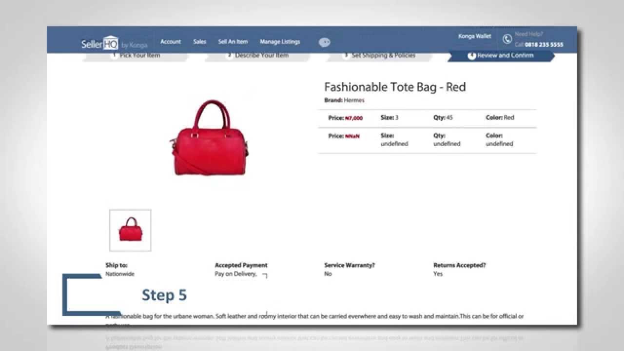 Konga.com - How To Set Up Products On Your Store