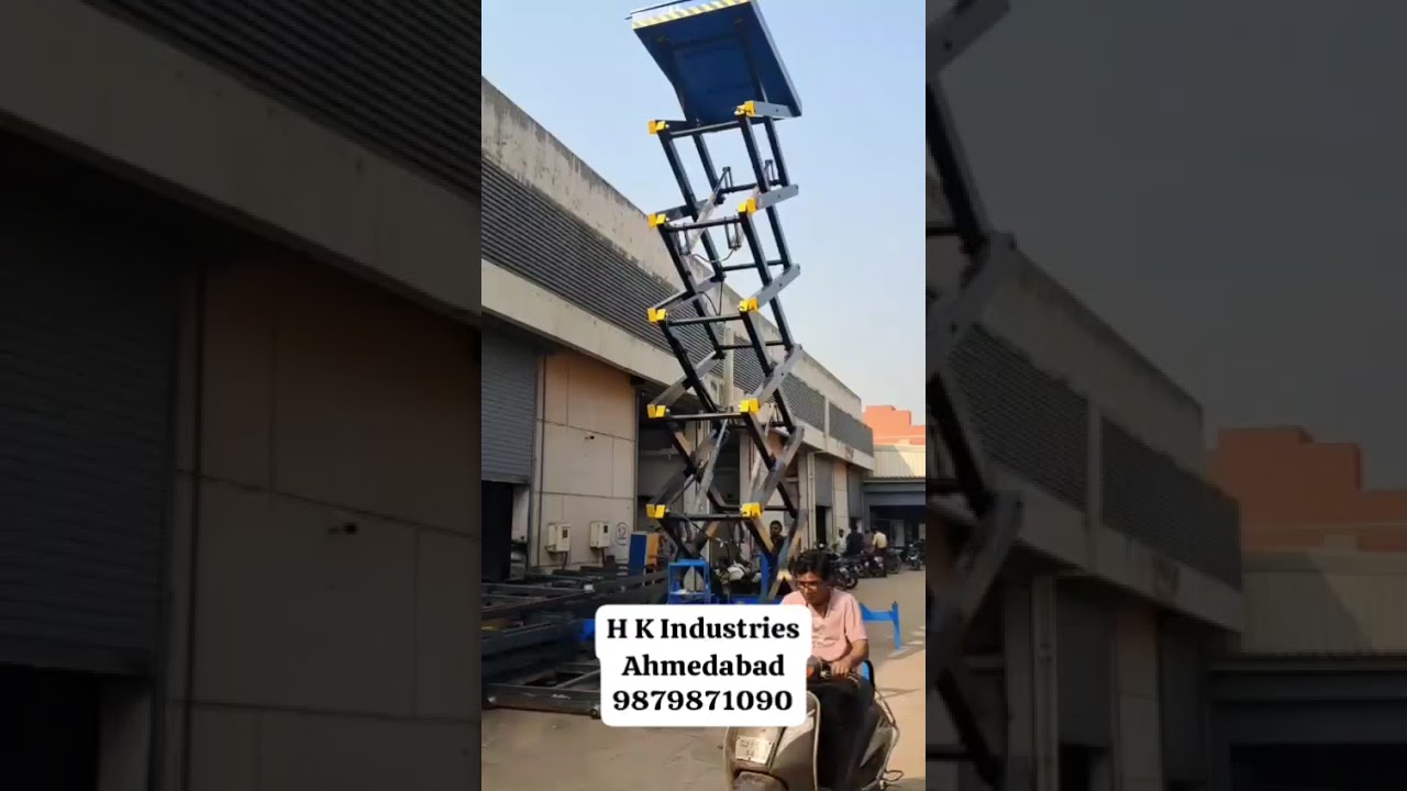 500 kg/ 14 mtr Battery operated Mobile Scissor Lift 