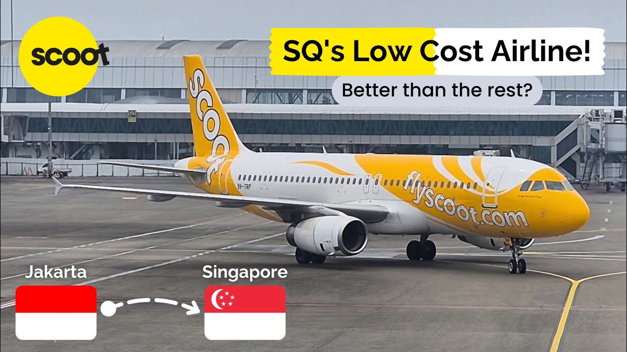 SQ’S LOW COST AIRLINE! | Scoot | A320-200 | Economy Class | TR269 | Jakarta - Singapore Changi