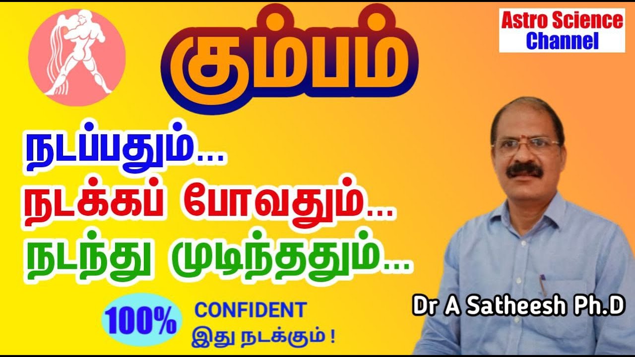Kumbam |கும்பம் ராசியினருக்கு நடப்பதும் | நடக்கப் போவதும் |நடந்து முடிந்ததும்| Astro Science Channel