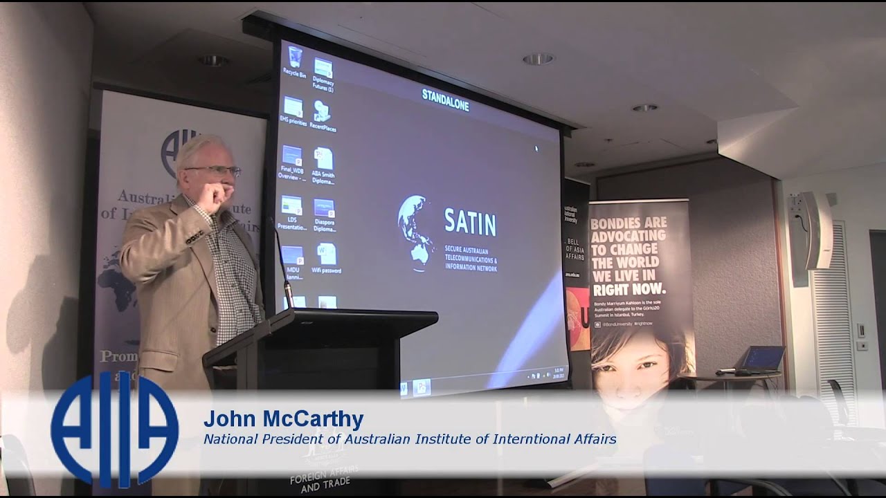 Australian Diplomacy Today Symposium, John McCarthy's Closing Address