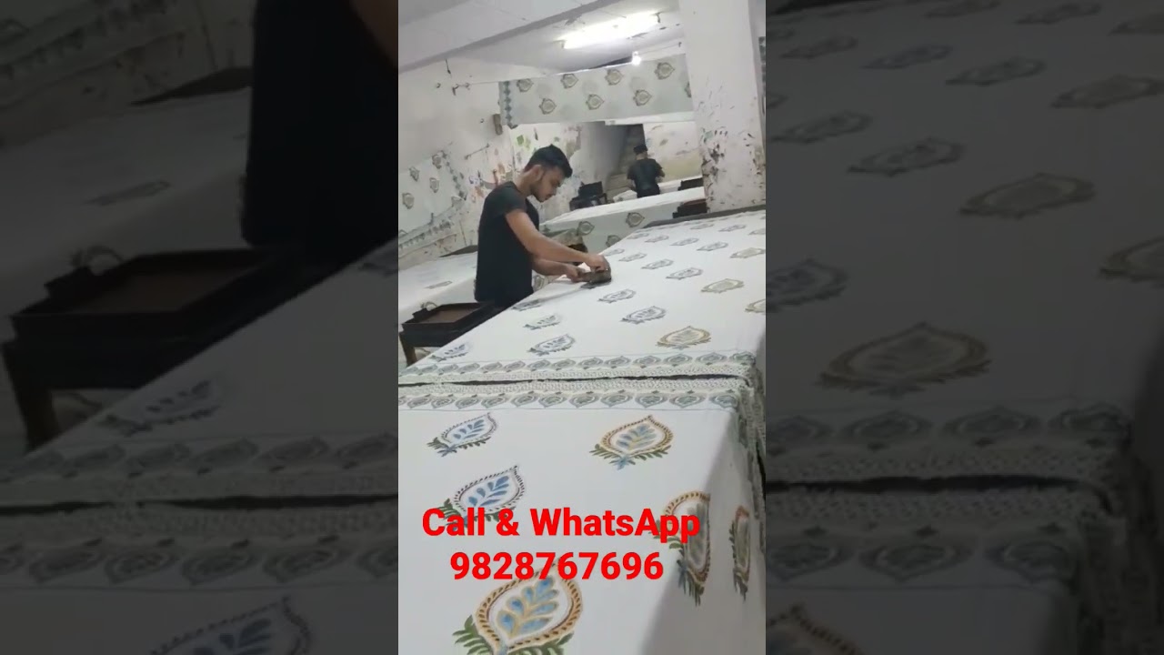 hand block printed bedsheet, sanganeri bedsheet manufacturer @Govindexports 9828767696