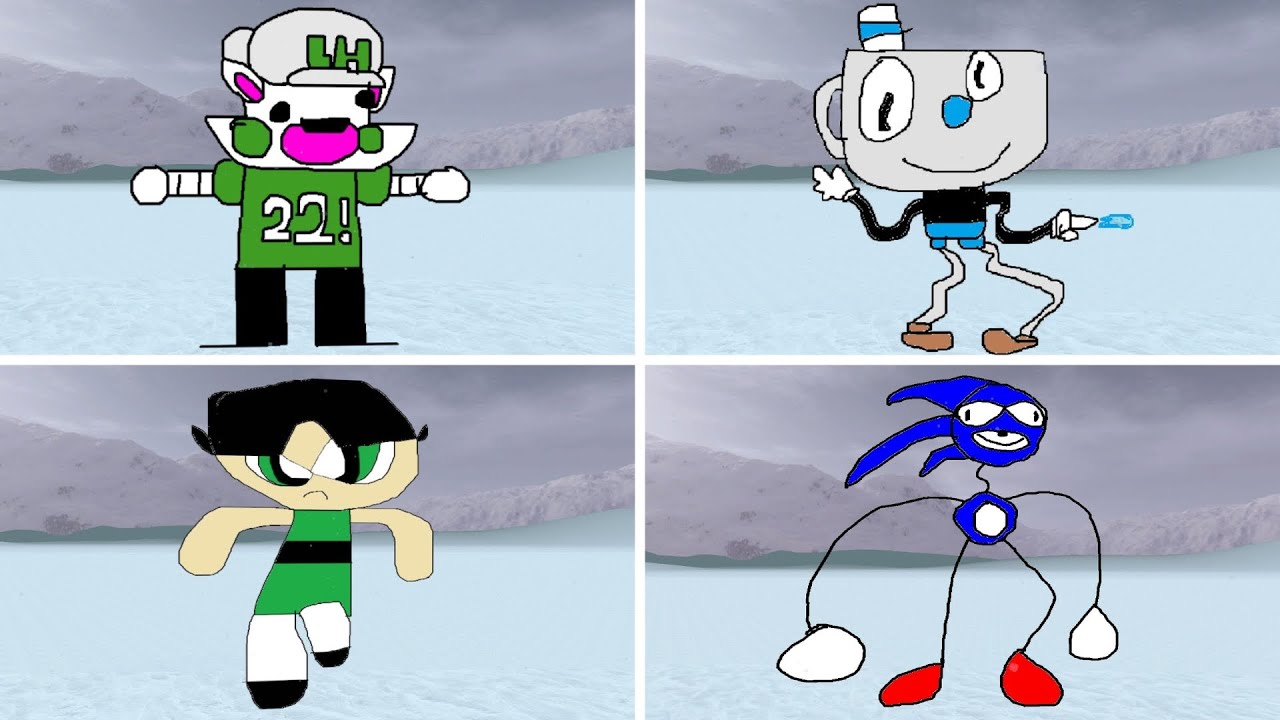 2D SANIC CLONE MEMES NEXTBOT THAT DON'T HAVE A 3D in GMOD!