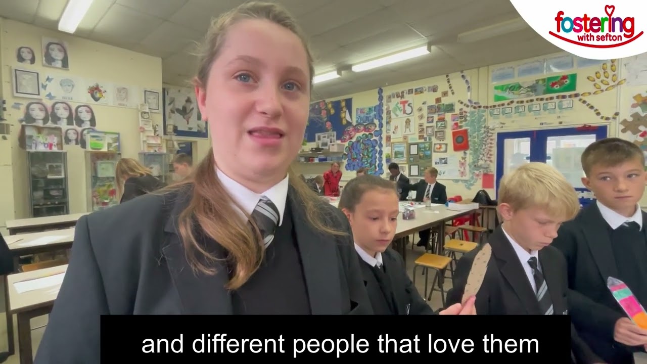 Pupils from Stanely High School think about fostering and what family means to them.