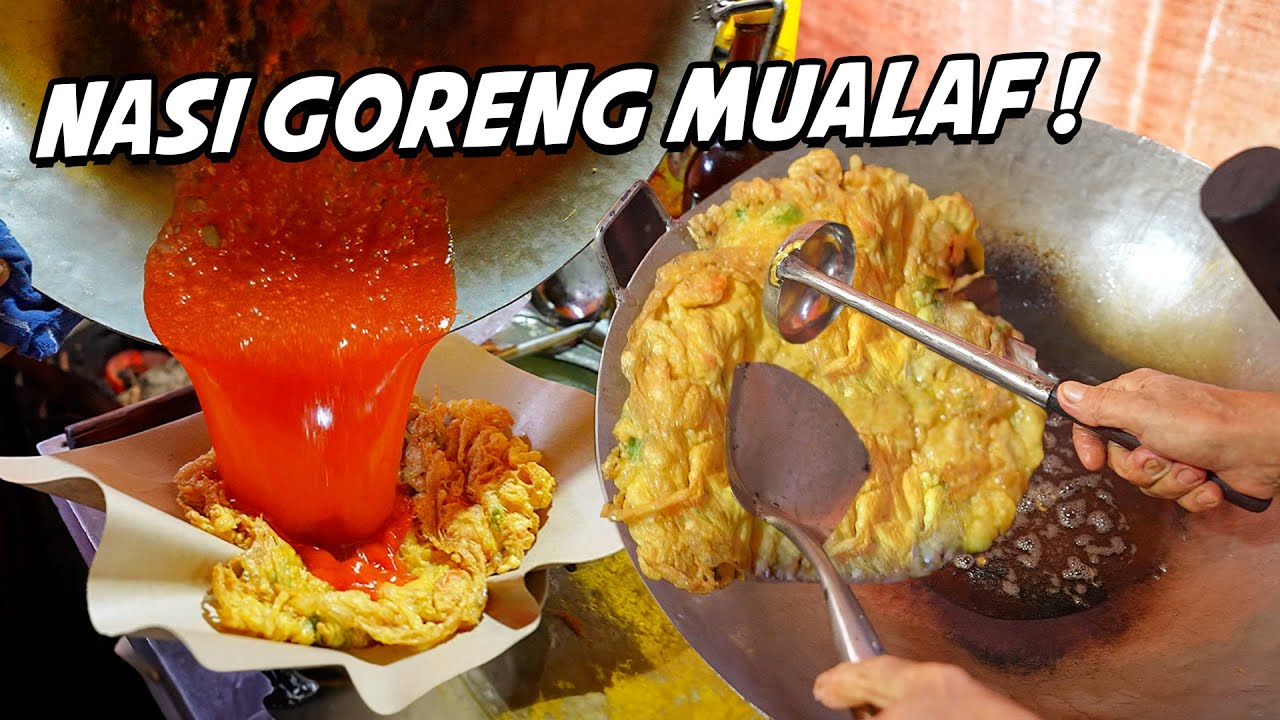 TELORNYA TEBEL BANGET DAN GEROBAKNYA DARI TAHUN 91 JUALAN TERNYATA SEORANG MUALAF!