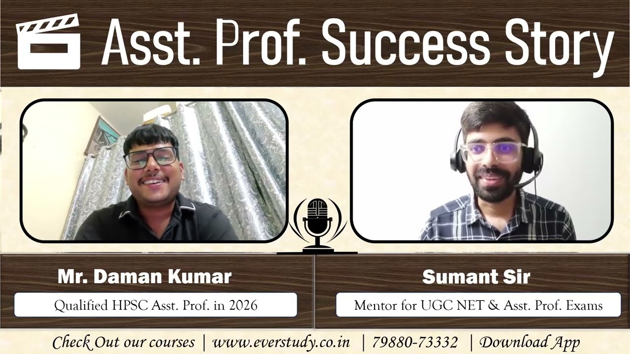 Interview with Mr. Daman Kumar | Qualified HPSC Asst. Prof. Exam in 2026 | Commerce