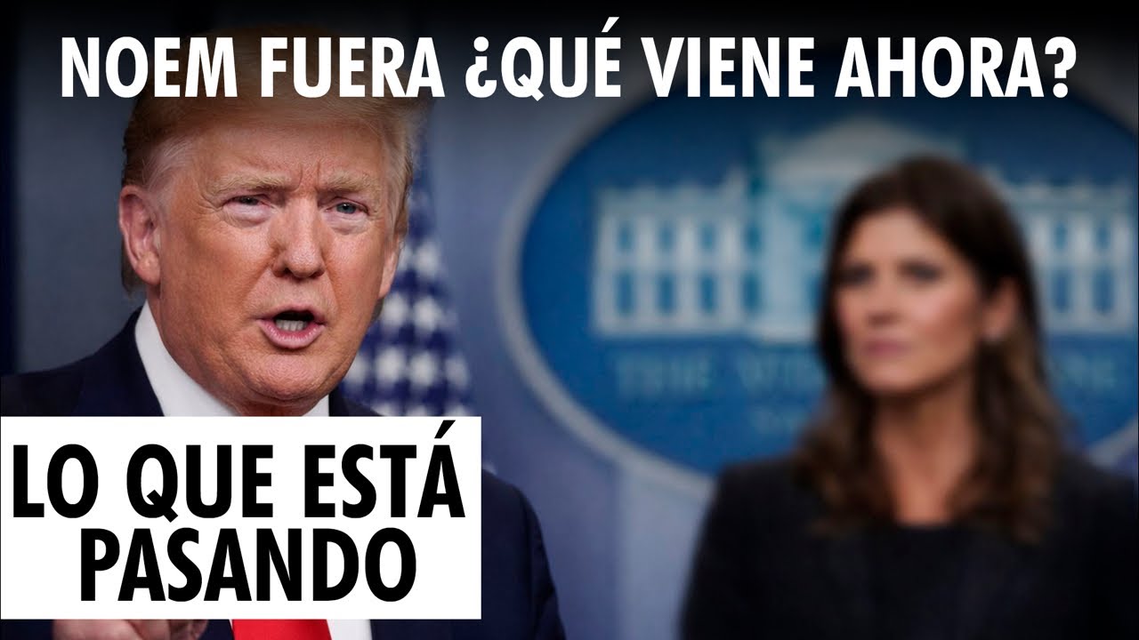 Sale Kristi Noem: ¿cambio en la política migratoria de Trump? | LO QUE ESTÁ PASANDO 🚨