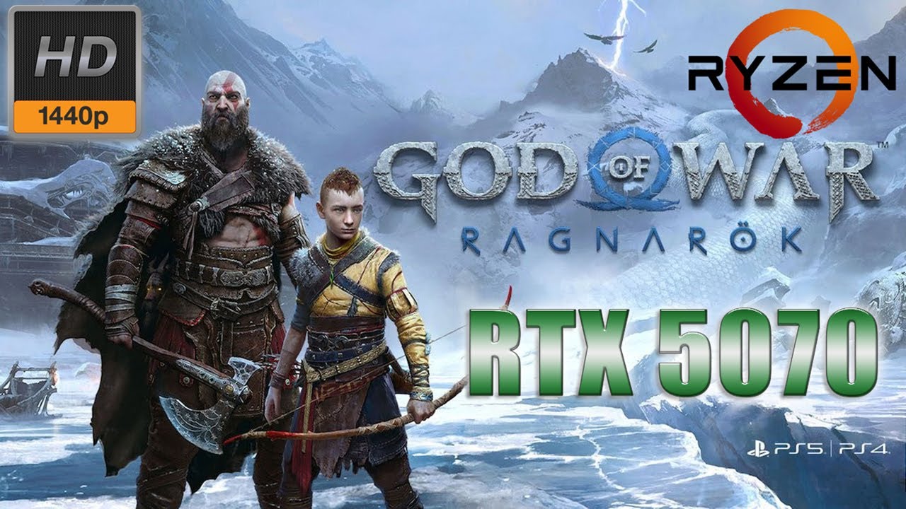 Ryzen 7500f RTX 5070 God of War Ragnarok 1440p (Атрей)