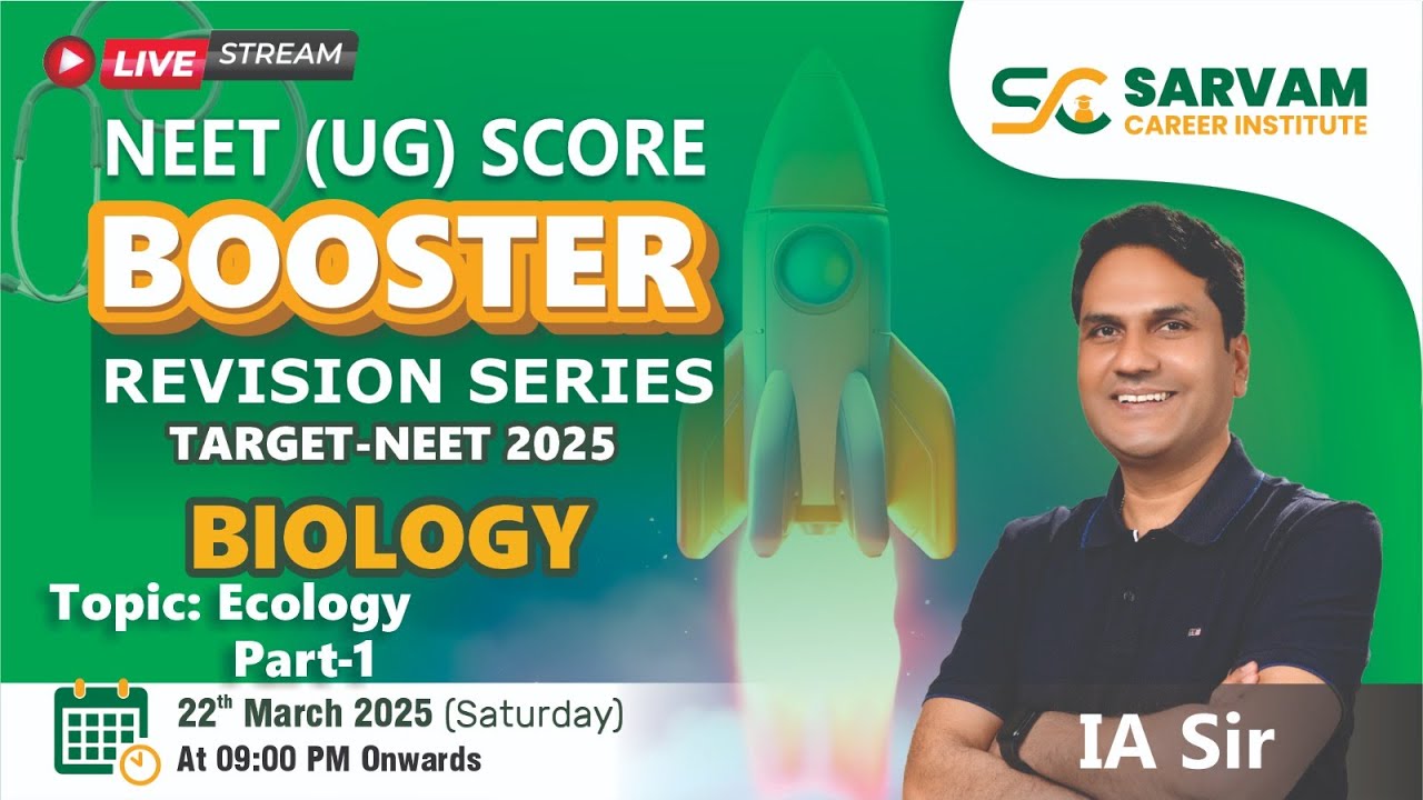 ECOLOGY PART -1 BY IA SIR (TARGET NEET-2025)