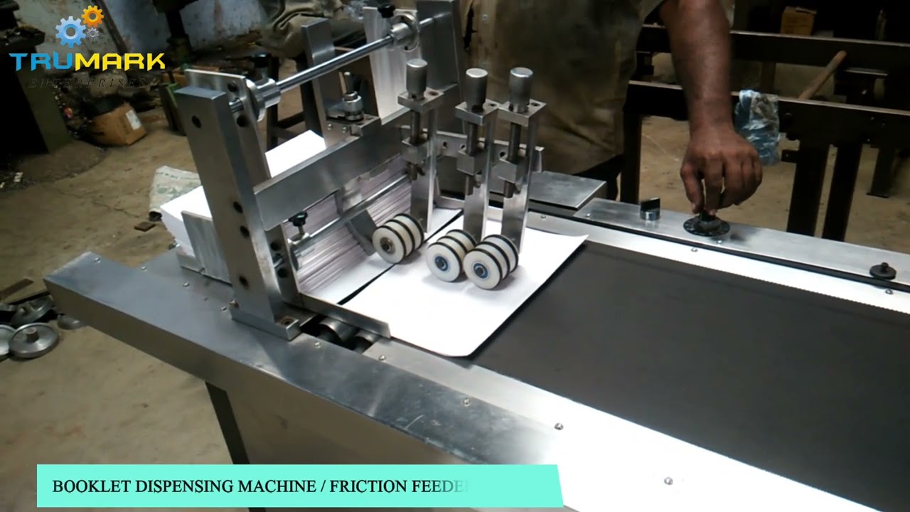 BOOKLET DISPENSING MACHINE / FRICTION FEEDER