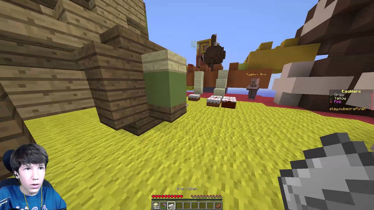 MineCraft Egg Wars | حرب البيض #6 | دعس تيم هاكات