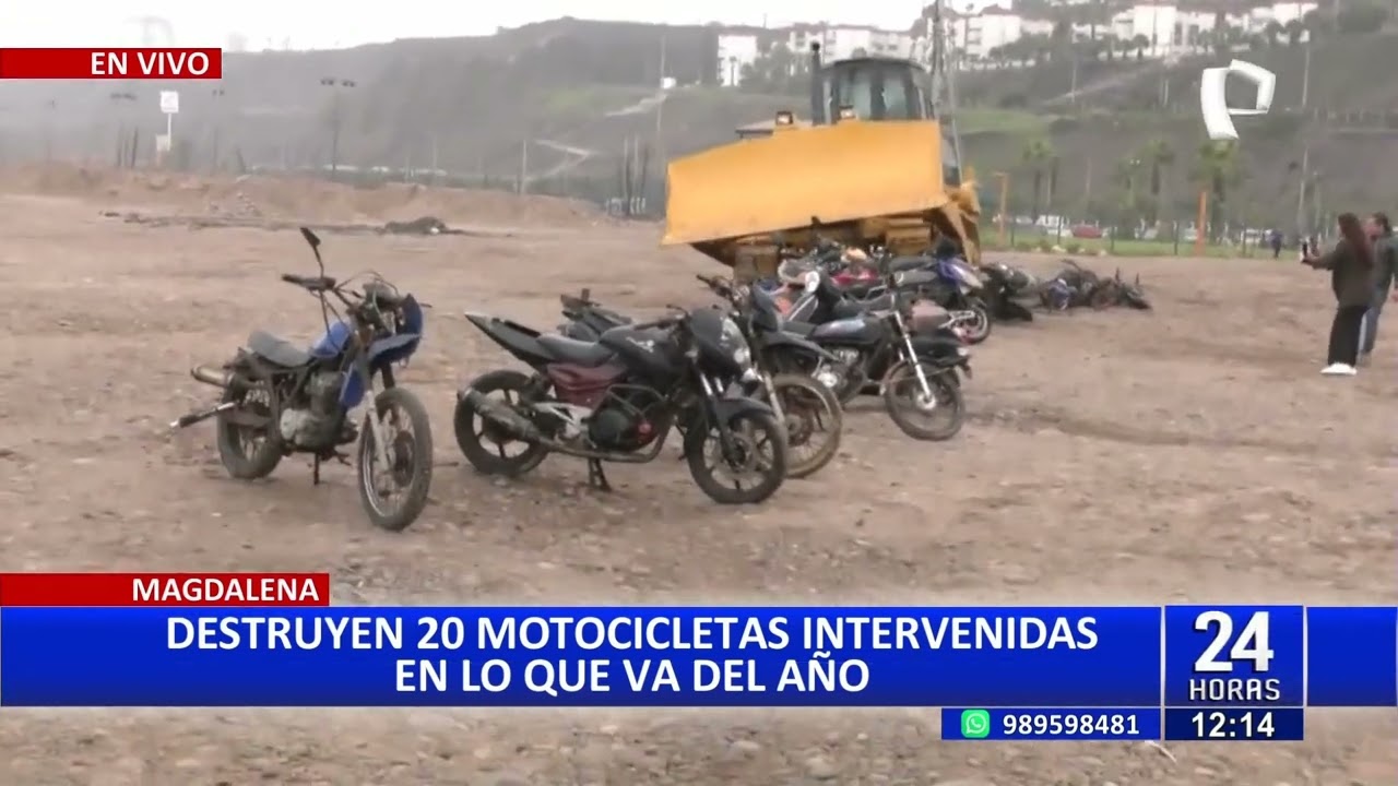 Municipio de Magdalena destruye motocicletas incautadas por falta de documentación