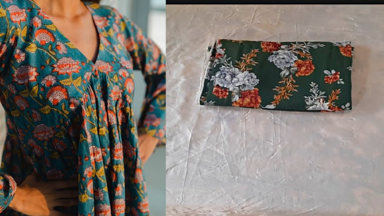 قص و خياطة الجلابية الفلاحي بسفرة و كشكشة ✂️👗