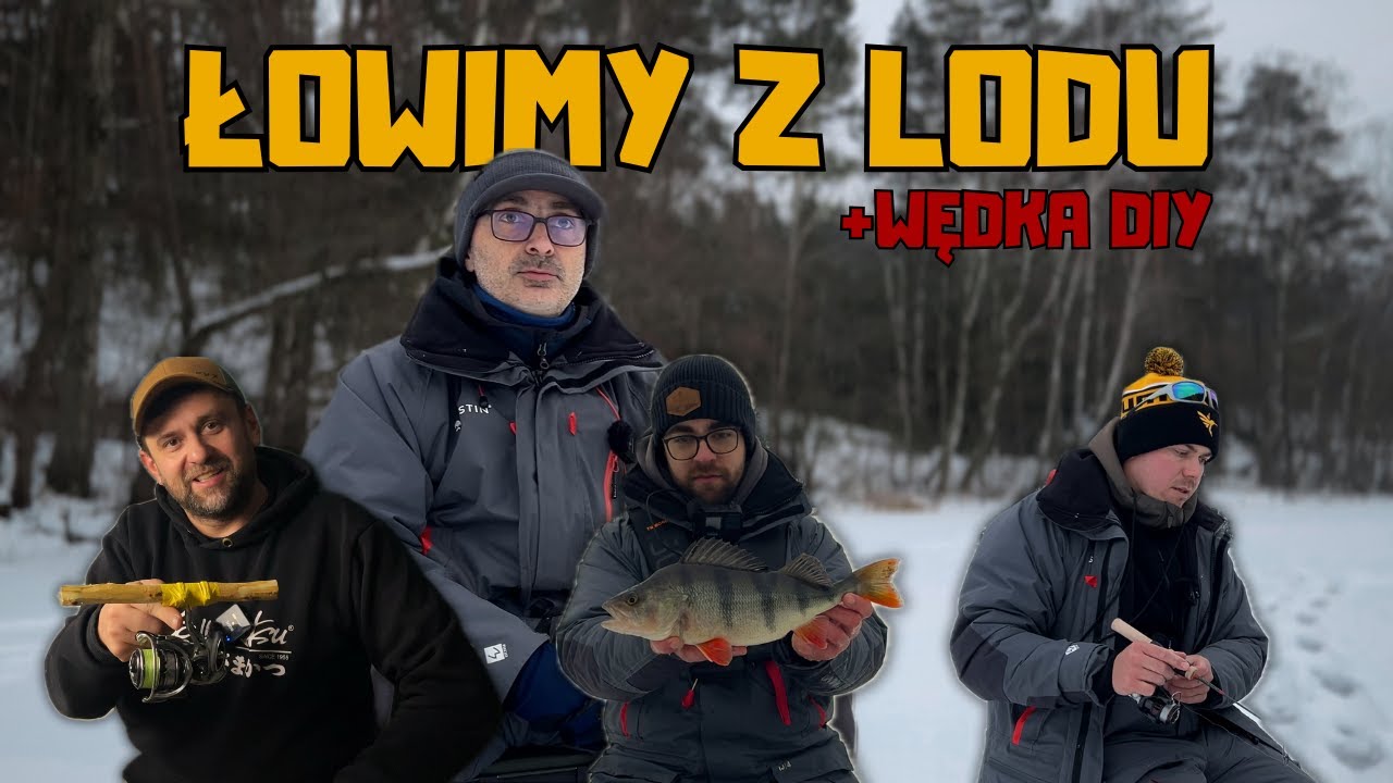 Okonie z lodu + wędka podlodowa DIY