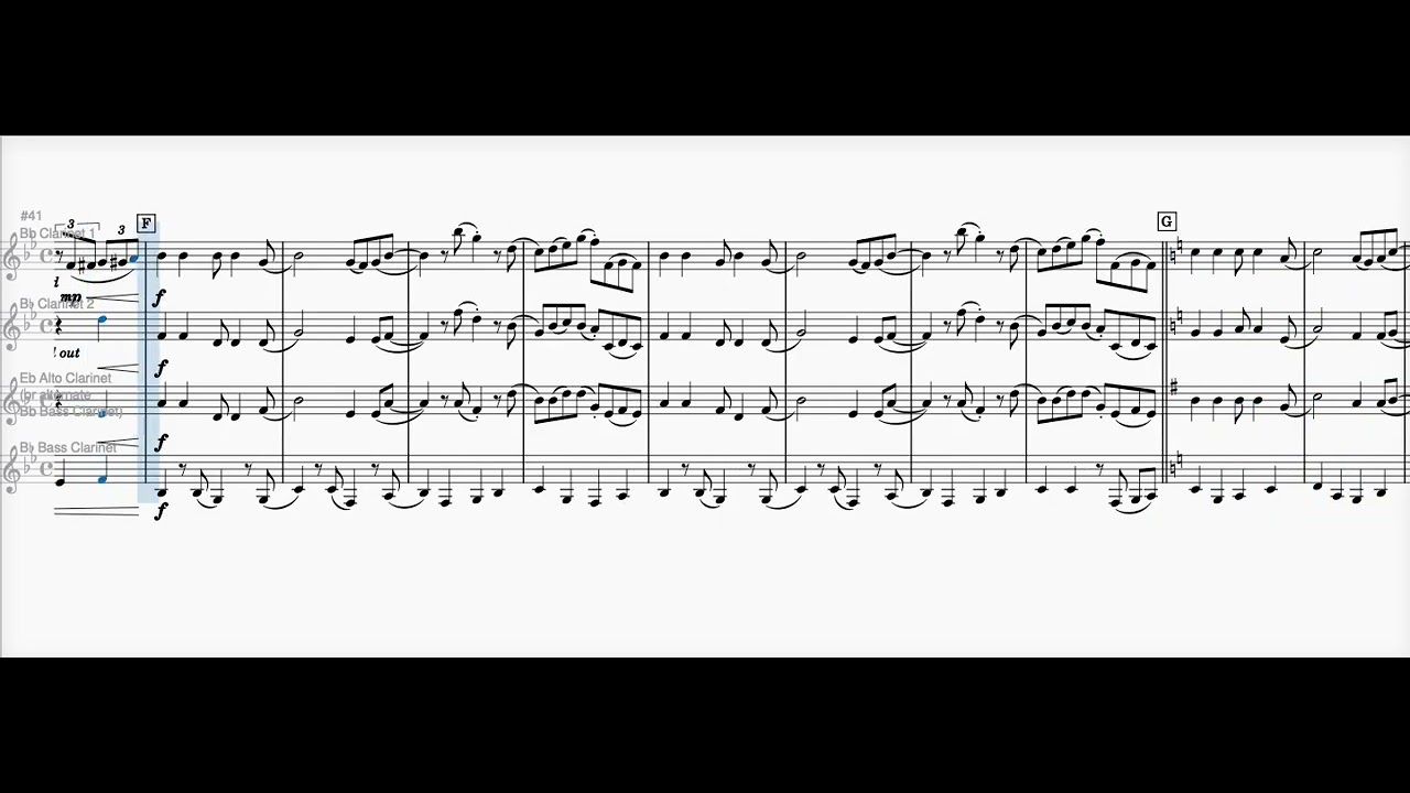 Clarinet quartet 