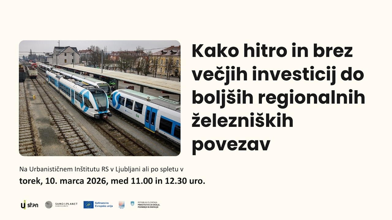 Posvet z naslovom Kako hitro in brez večjih investicij do boljših regionalnih železniških povezav?