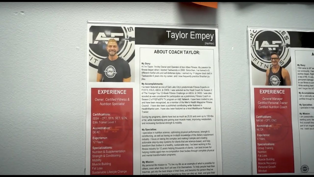 Taylor Empey 's Journey - Owner, Fitness & Nutrition Expert Iron Allies Fitness Salt Lake City, UT