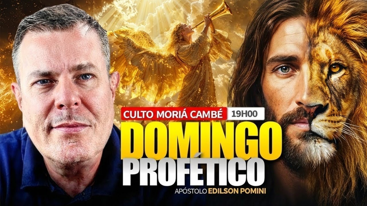 CULTO DOMINGO PROFÉTICO APÓSTOLO EDILSON POMINI - SEDE CAMBÉ SANTA CEIA 15/02/25