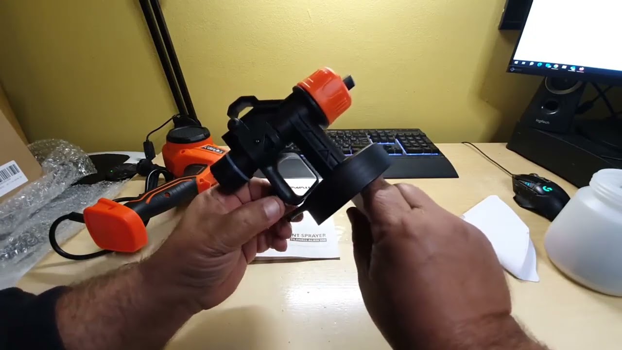 Tilswall Alien 500W Pistola per Verniciare HVLP Leggera, Adatta al 'Fai da Te'